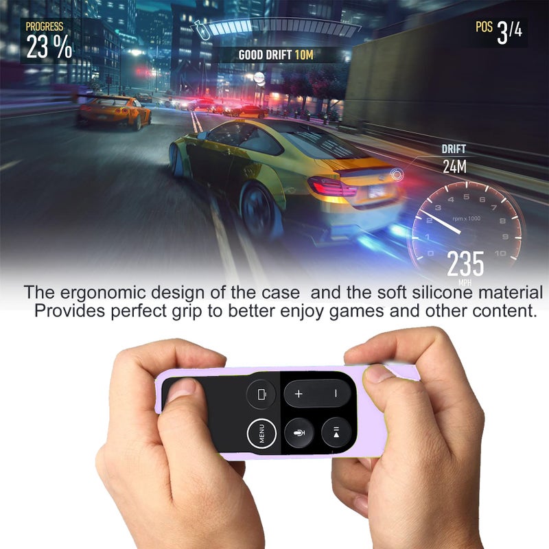 Lambcare Case Compatible with Apple TV 4K/ 4th Gen Remote Light Weight Anti-Slip Shock Proof Silicone Cover for Controller for Apple TV Siri Remote - Image 5